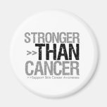 Stronger Than Cancer - Skin Cancer magnets