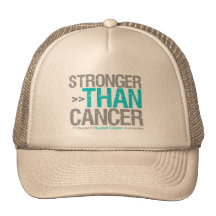 Stronger Than Cancer - Thyroid Cancer Trucker Hats
