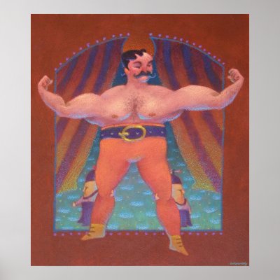 Strongman and Midgets Poster