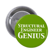 Structural Engineer Genius Gifts buttons