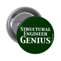 Structural Engineer Genius Gifts buttons