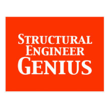 Structural Engineer Genius Gifts Post Cards