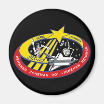 STS 123 Mission Patch Fridge Magnet