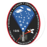 STS 125 Mission Patch stickers