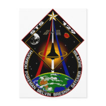 STS 129 patch Post Card