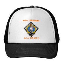 STS-135 Patch, Final Mission, July 08 2011 Hats