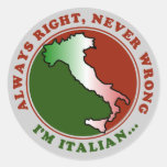Stubborn Italian Funny Stickers
