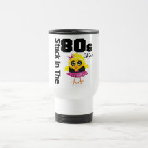 Stuck in the 80s Chick Coffee Mugs