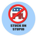 Stuck on Stupid stickers