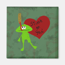 Stuck on You Valentine Magnet