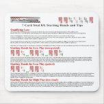 Stud Hi-Low Starting Hands & Tips Mousepad