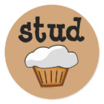 Stud Muffin, Cute Funny Baked Good stickers