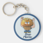 Stud Muffin Humour Keychain