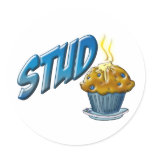 Stud Muffin stickers