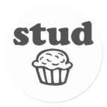 Stud Muffin stickers
