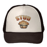 Stud Muffin Wash Design Mesh Hats