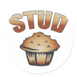 Stud Muffin Wash Design stickers