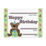 Student Birthday Recognition Award Post Card
