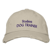 Student Dog Trainer hat Embroidered Baseball Cap