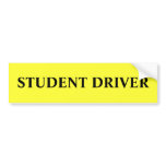 Student Driver Bumper Sticker bumper stickers