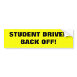 Student Driver Bumper Sticker