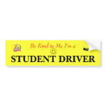 Student Driver Bumper Sticker bumper stickers