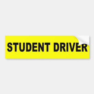 driver student bumper sticker signs funny learning drive gifts warning stickers shirts posters gift au zazzle