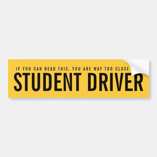 Bad Driving Bumper-Sticker