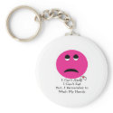 Student Nurse BIG PINK SMILEY Gfits--Adorable keychains