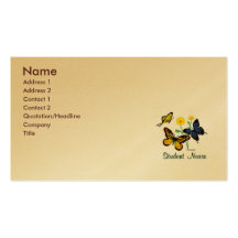 Student Nurse Butterflies Business Card