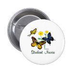 Student Nurse Butterflies Buttons
