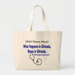 Student Nurse Clinical Instructor Gift Canvas Bags
