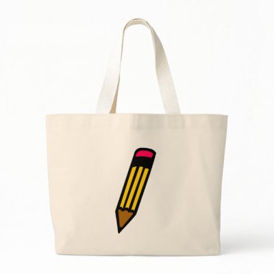 student school pencil tote bag by Tomaniac