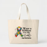 Students - Autism Ribbon Canvas Bag