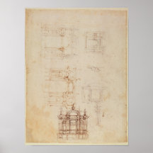 Studies for architectural composition print