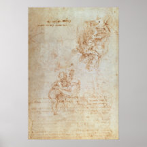 Studies of Madonna and Child Poster