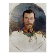 Study for a portrait of Tsar Nicholas II  1898 Post Card