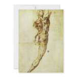 Study of a Nude for Battle of Cascina Michelangelo invitations