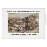 Study Of A Tuscan Landscape 1473 Leonardo da Vinci Card