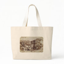 Study of a Tuscan landscape. Canvas Bag