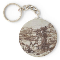 Study of a Tuscan landscape. Key Chain