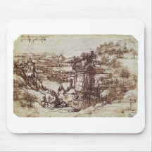 Study of a Tuscan landscape. Mouse Mats