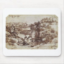 Study of a Tuscan landscape. Mouse Mats