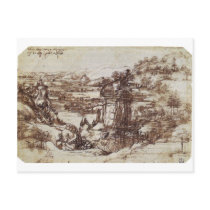 Study of a Tuscan landscape. Post Card