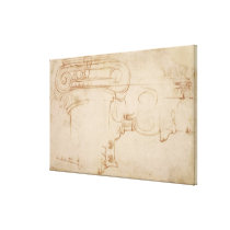 Study of an Ionic capital canvas prints
