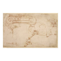 Study of an Ionic capital posters