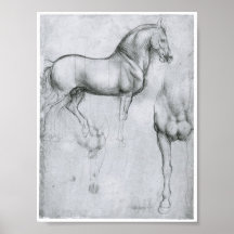 Study of Horses, Leonardo Da Vinci Posters