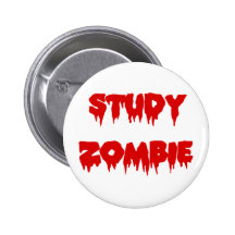Study Zombie Pinback Button