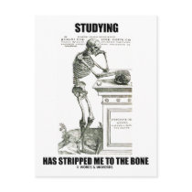 Studying Has Stripped Me To The Bone (Skeleton)