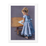 STUDYING HER ABC'S postcards